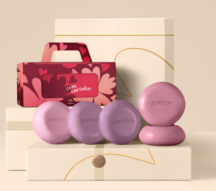 Presente Tododia Sabonetes Sortidos Amor e Carinho 90g - Natura