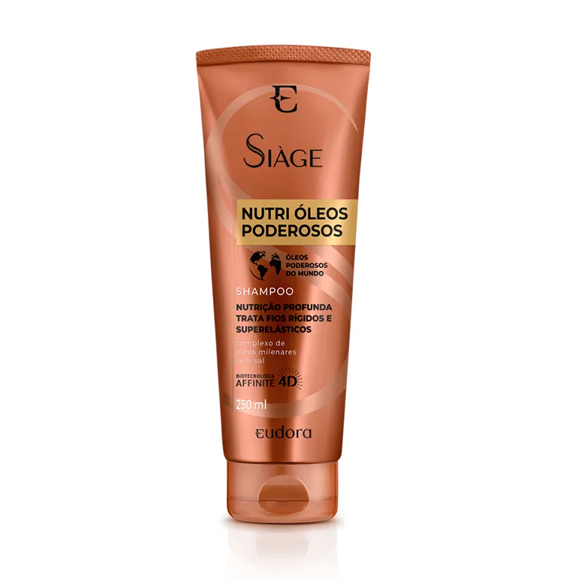 Combo Siàge Nutri Óleos Poderosos Shampoo 250ml + Condicionador 200ml - Eudora