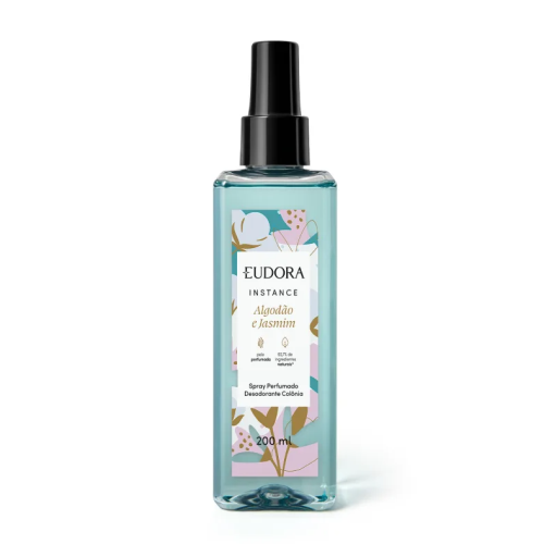 Algodão e Jasmim Spray Perfumado Desodorante Colônia Instance