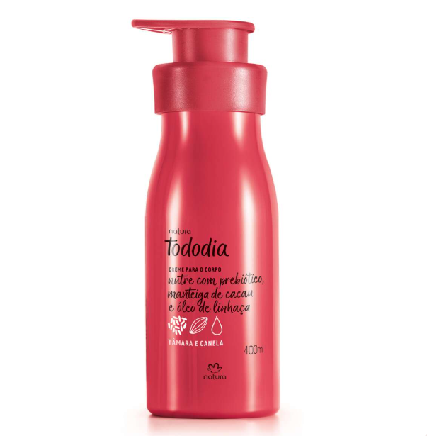 Creme Desodorante Nutritivo para o Corpo Tododia Tâmara e Canela 400ml - Natura