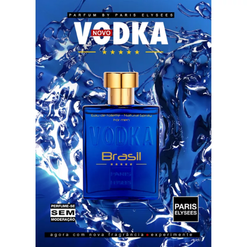 Vodka Brasil Blue Eau de Toilette Masculino 100ml - Paris Elysees