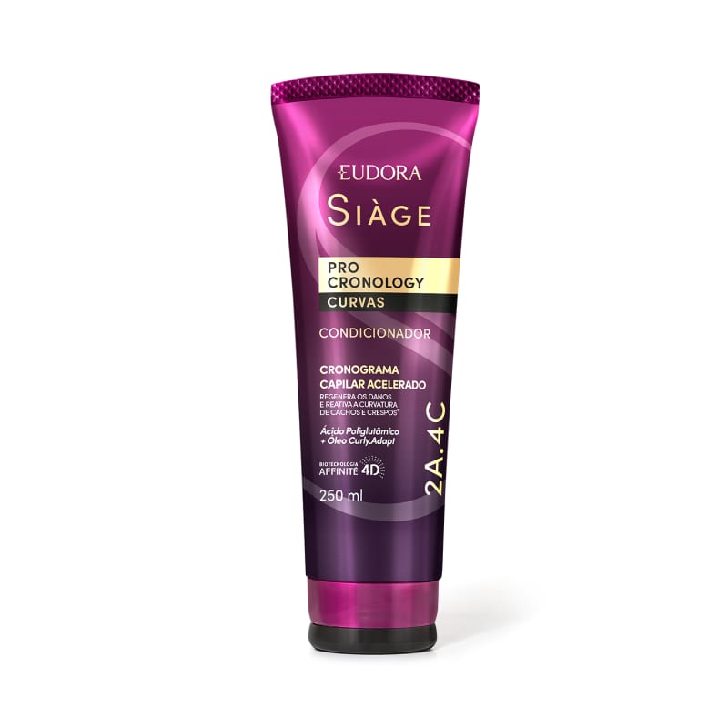 Combo Siàge Pro Cronology Curvas: Shampoo 250ml + Condicionador 250ml Eudora