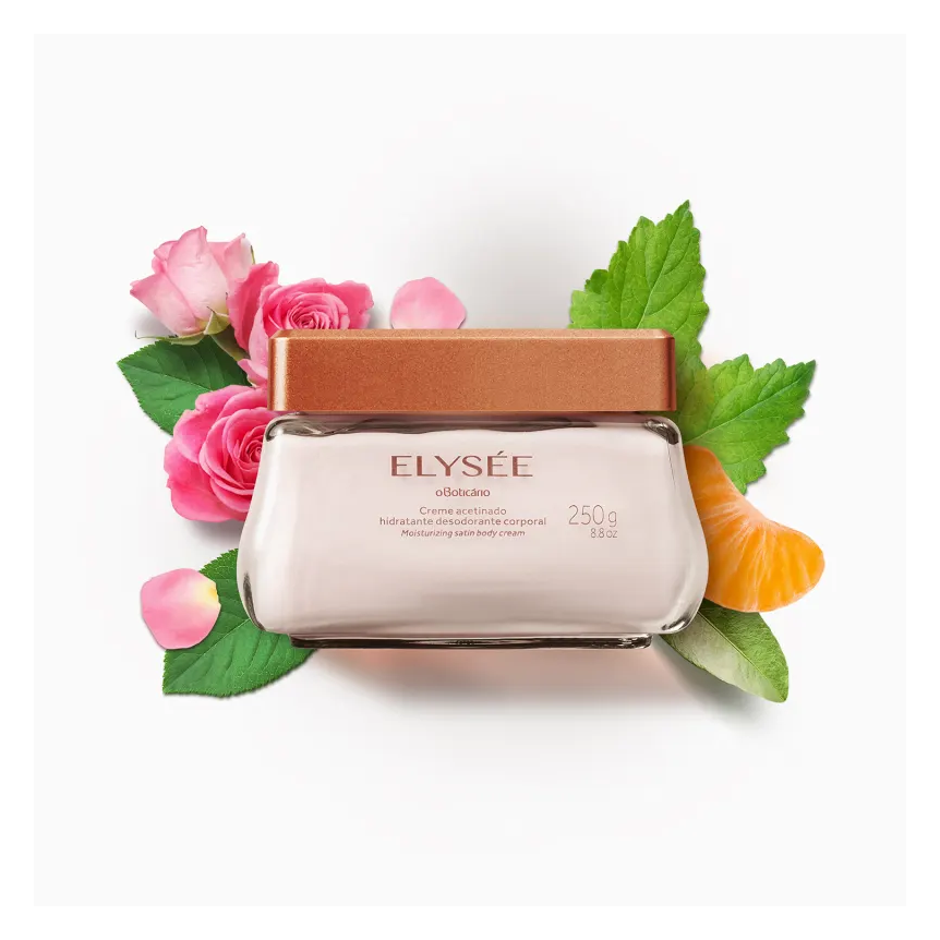 Creme Acetinado Hidratante Desodorante Elysée 250g - O Boticário