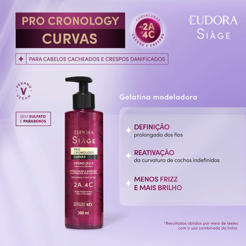 Finalizador Crono.Jelly (Gelatina Modeladora) Siàge Pro Cronology Curvas 300ml Eudora