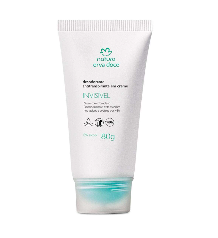 Desodorante Antitranspirante em Creme Erva Doce 80g - Natura