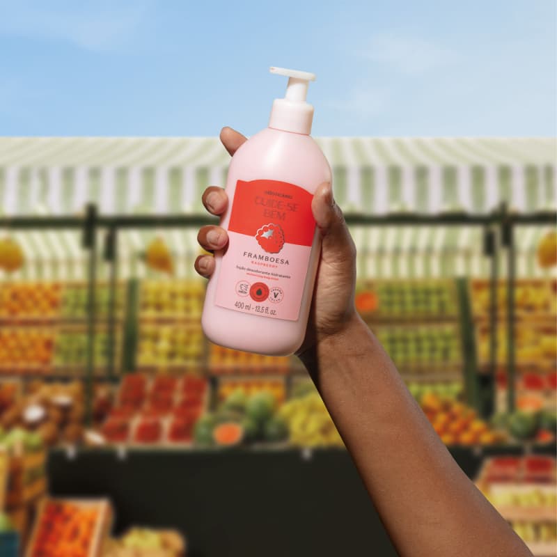 Loção Hidratante Corporal Cuide-se Bem Feira Framboesa 400ml - o Boticário