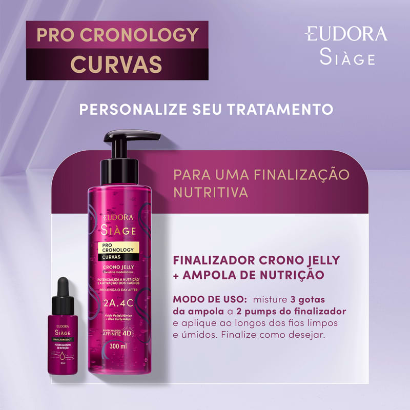 Finalizador Crono.Jelly (Gelatina Modeladora) Siàge Pro Cronology Curvas 300ml Eudora