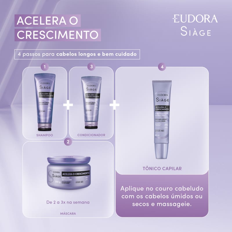 Máscara Capilar Siàge Acelera o Crescimento 250g