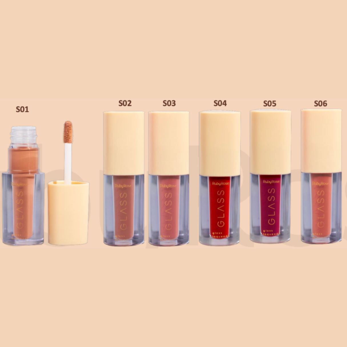 Gloss Laqueado Glass 3ml - RubyRose