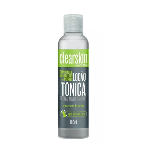 Loção Tônica Facial com Carvão Matificante 100ml Clearskin