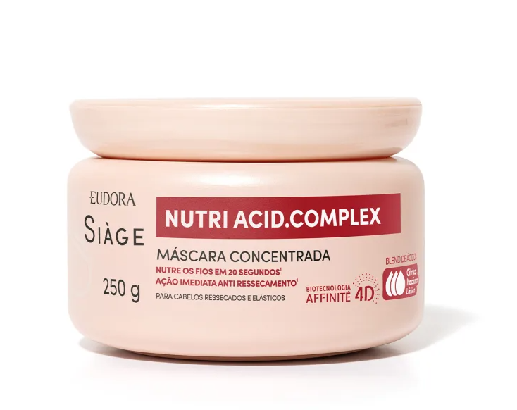 Mascara Capilar Concentrada Nutri Acid. Complex 250g - Eudora