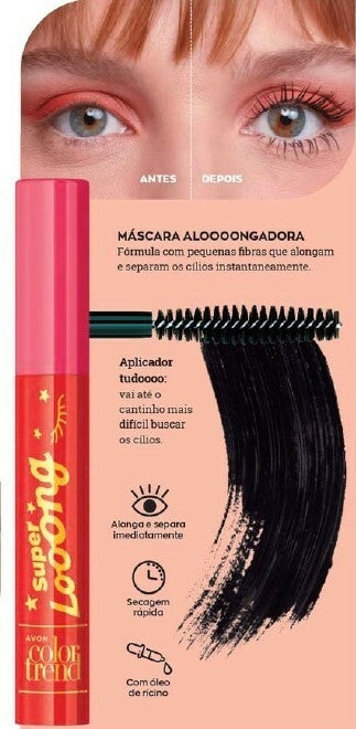 Super Looong Máscara (Rímel) para Cílios Color Trend 7ml