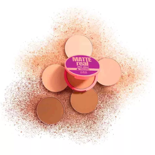 Pó Compacto Facial à Prova D'Água Matte Real Color Trend