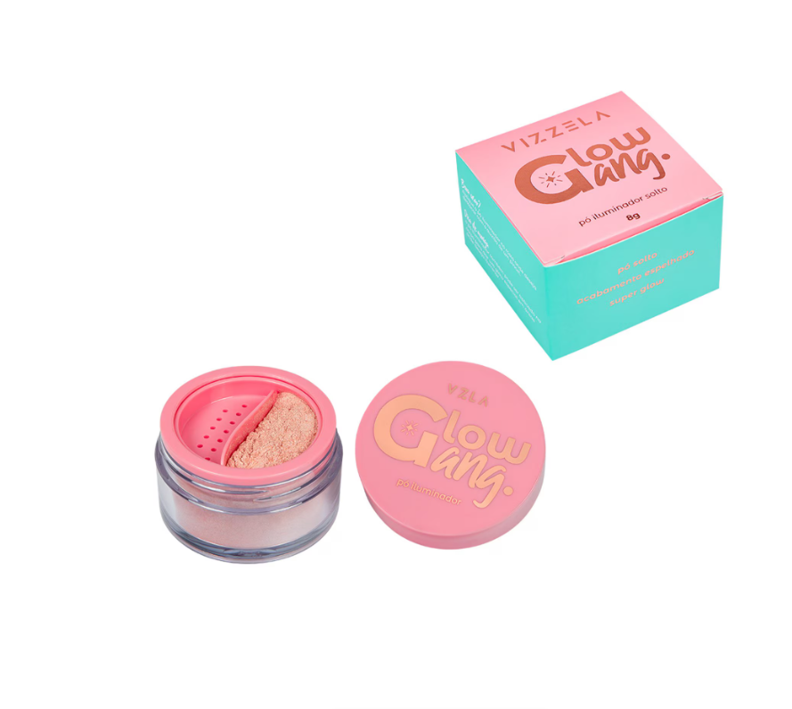 Pó Iluminador Facial e Corporal Glow Gang (8g)- Vizzela