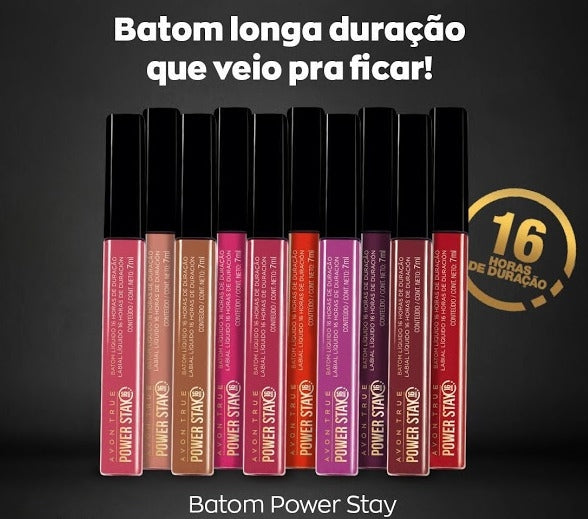 Power Stay Batom Líquido Matte 16h Avon