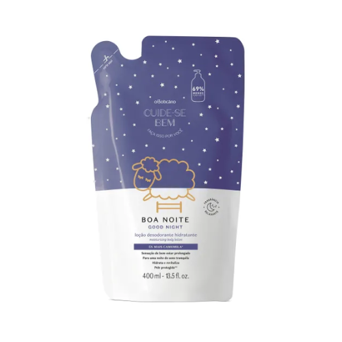 Refil Loção Hidratante Desodorante Corporal Cuide-se Bem Boa Noite 400ml