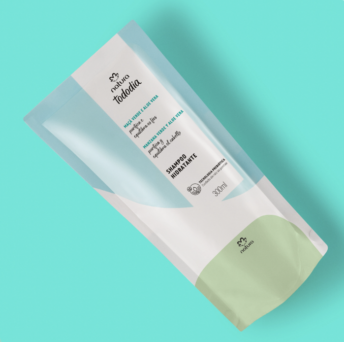 Tododia REFIL Shampoo Hidratante Maçã Verde e Aloe Vera 300ml - Natura