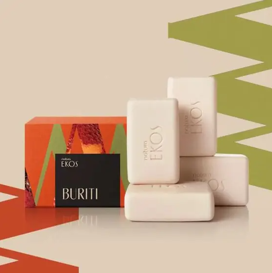 Sabonete em Barra Puro Vegetal Cremoso Ekos Buriti 100g cada - Natura
