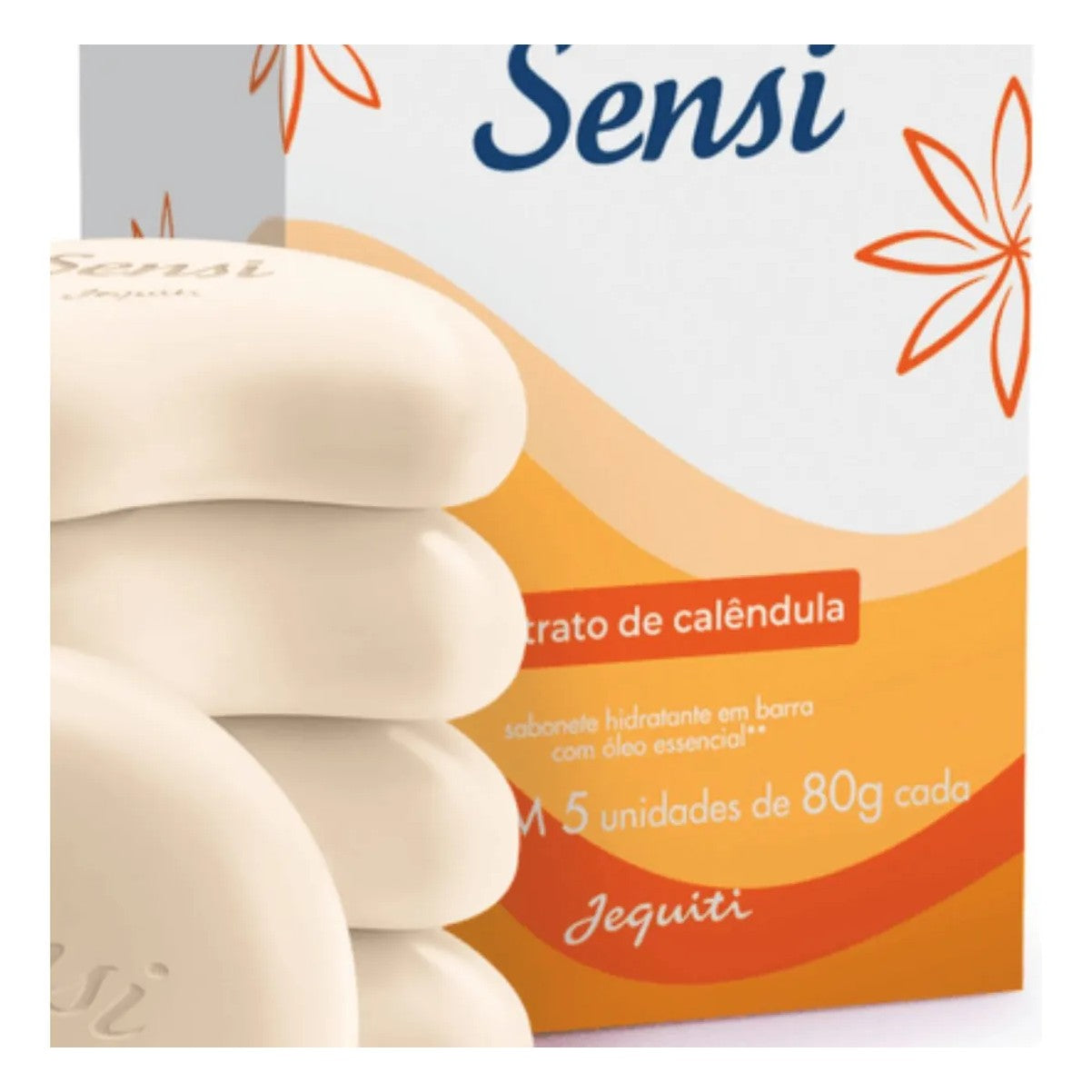 Sabonete Barra Sensi 5x80g Extrato de Calendula - Jequiti