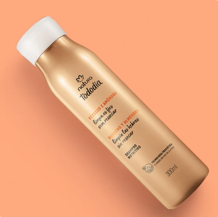 Shampoo Nutritivo Tododia Pessego e Amendoa Todo dia 300ml - Natura