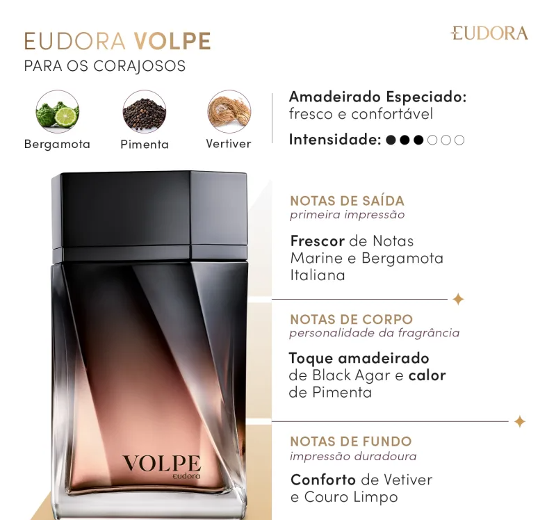 Volpe Desodorante Colônia 100ml - Eudora