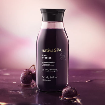 Sabonete Líquido Perfumado Nativa Spa Uva Merlot 250ml - o Boticário