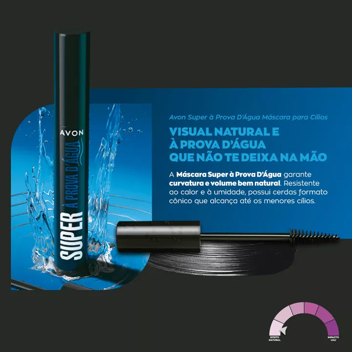 Máscara (Rímel) para Cílios Super à Prova D’Água 8ml