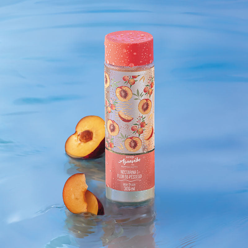 Aquavibe Nectarina e Flor de Pêssego Body Splash 300ml Avon