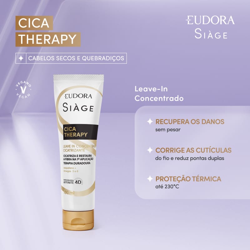Leave-In Concentrado Cicatrizante Siàge Cica-Therapy 100ml - Eudora