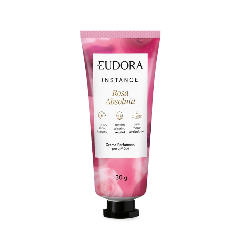 Creme Perfumado para Mãos Instance Rosa Absoluta 30g - Eudora