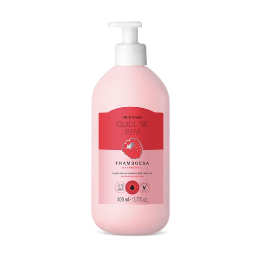 Loção Hidratante Corporal Cuide-se Bem Feira Framboesa 400ml - o Boticário