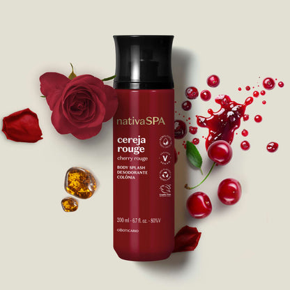 Body Splash Desodorante Colônia Nativa Spa Cereja Rouge 200ml - o Boticário