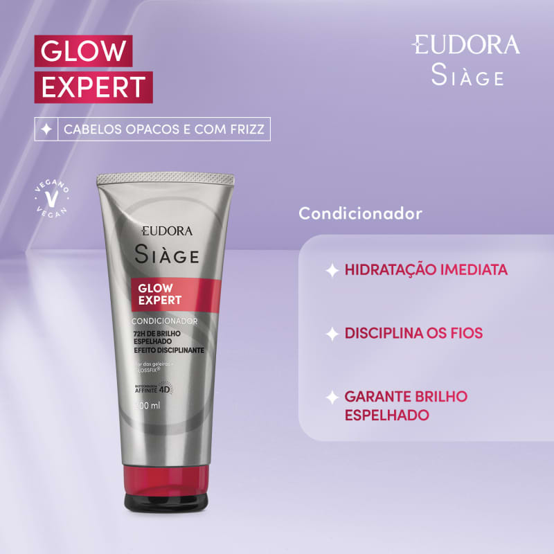 Combo Siage Glow Expert Shampoo 250ml + Condicionador 200ml