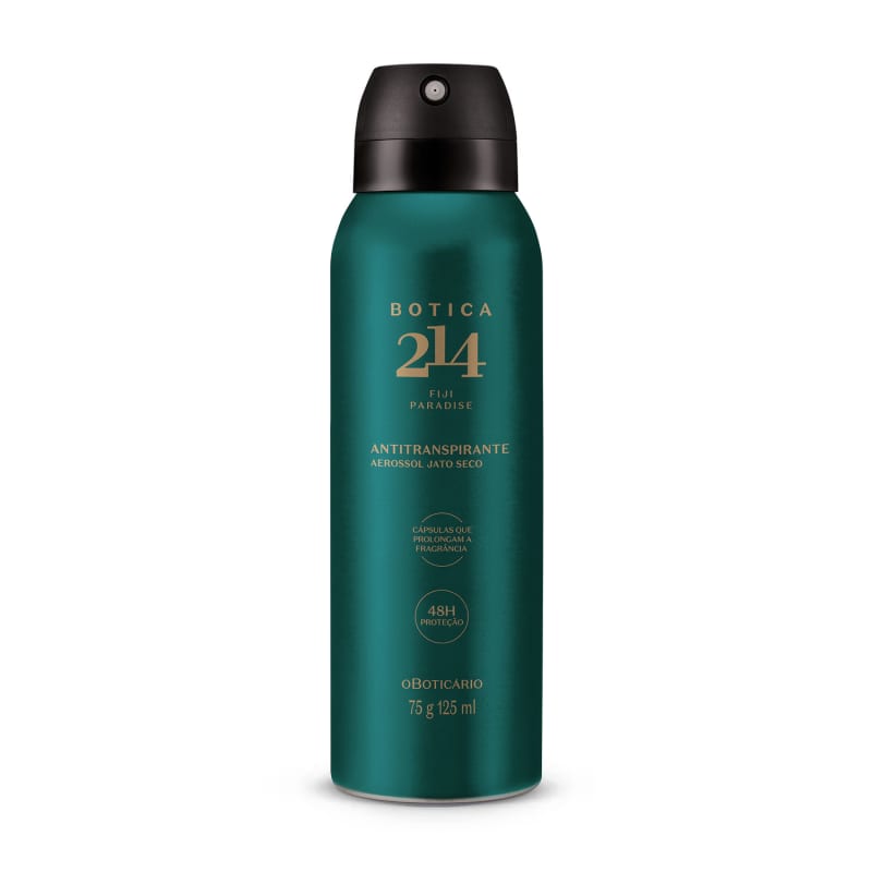 Desodorante Antitranspirante Aerossol Botica 214 Fiji Paradise 125ml - o Boticário
