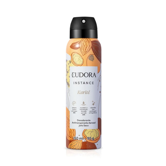 Desodorante Antitranspirante Aerossol Instance Karité 150ml - Eudora