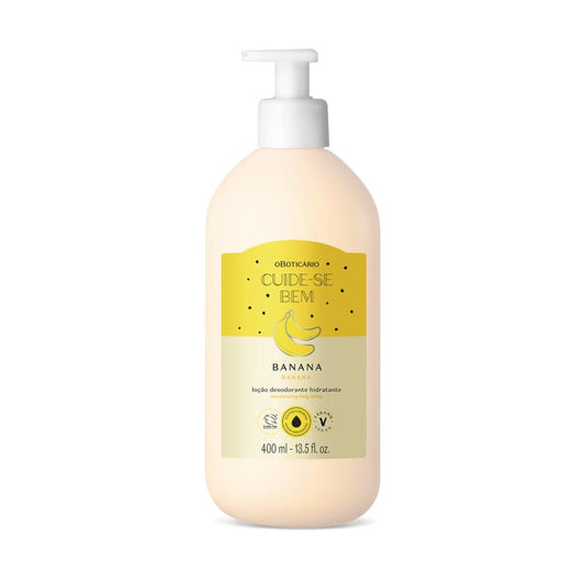 Loção Hidratante Corporal Cuide-se Bem Feira Banana 400ml - o Boticário