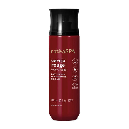 Body Splash Desodorante Colônia Nativa Spa Cereja Rouge 200ml - o Boticário