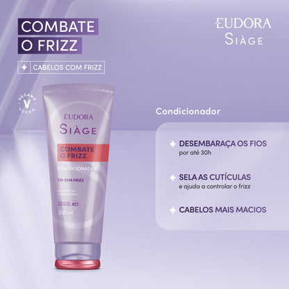 Condicionador Siage Combate o Frizz 200ml - Eudora