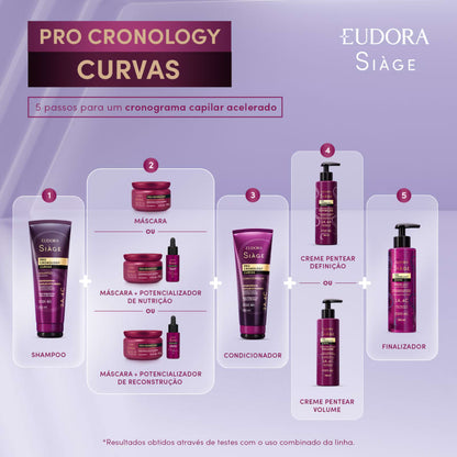 Combo Siàge Pro Cronology Curvas: Shampoo 250ml + Condicionador 250ml Eudora
