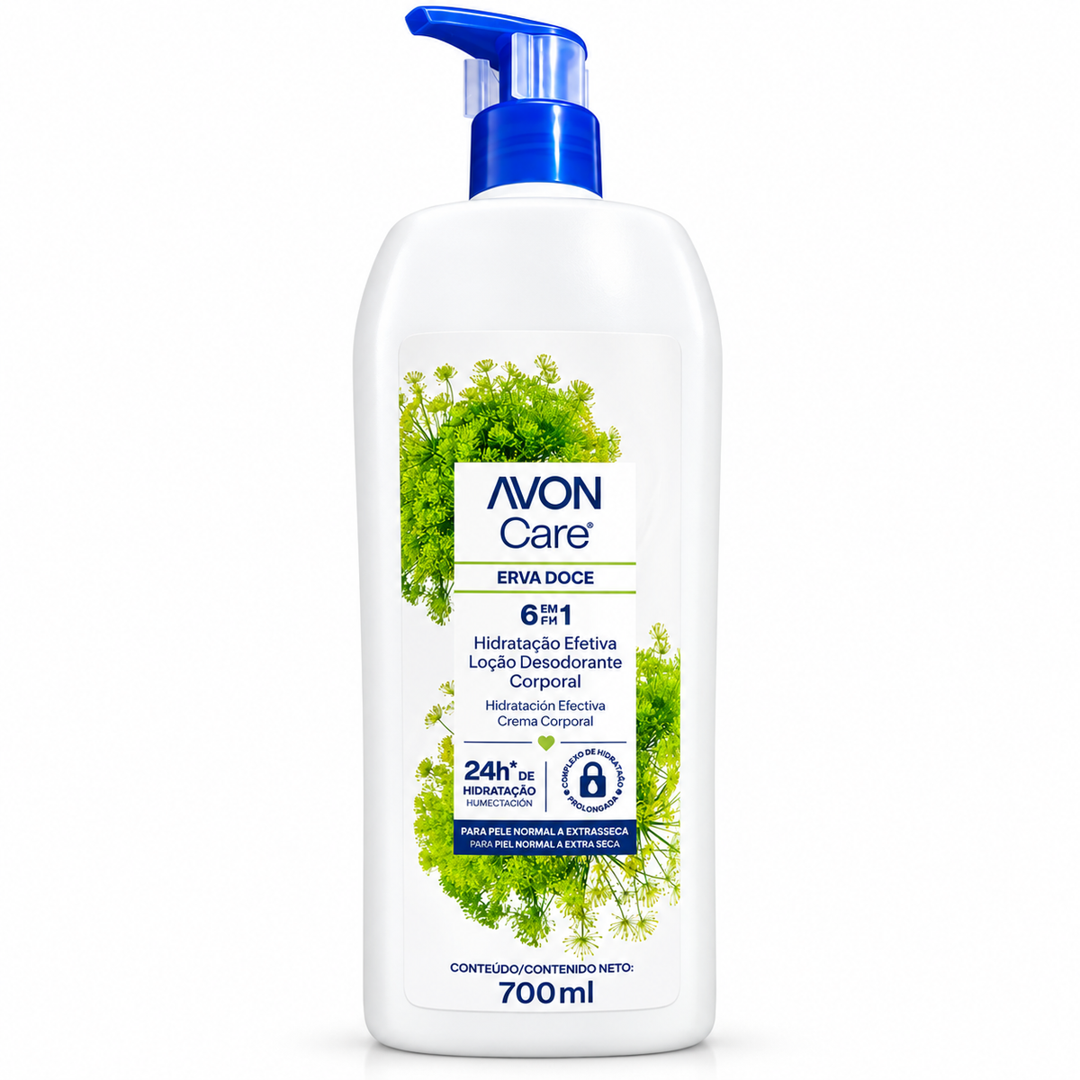 Loção Hidratante Desodorante Corporal Care 700ml Erva Doce - Avon