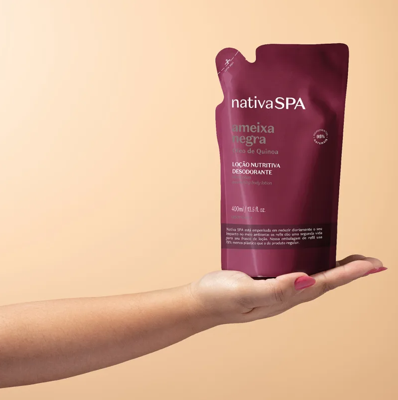 Refil Nativa Spa Loção Corporal Ameixa Negra 400ml - oBoticário