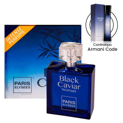 Black Caviar Woman Eau de Toilette Feminino 100ml - Paris Elysees