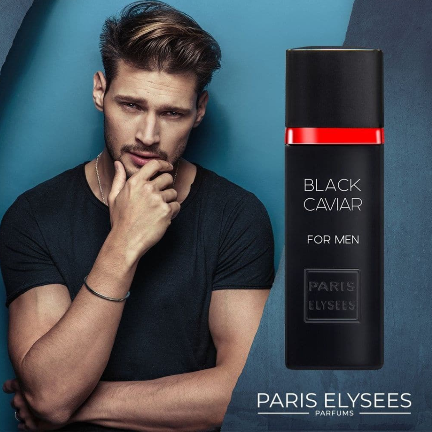 Black Caviar Eau de Toilette Masculino 100ml - Paris Elysees