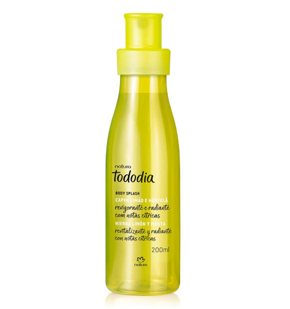 Body Splash Tododia Capim Limão e Hortelã 200 ml - Natura