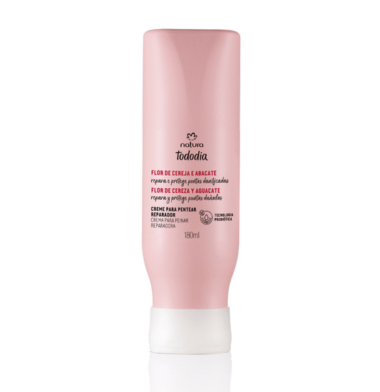 Creme de Pentear Reparador Flor de Cereja e Abacate Todo dia 180ml – Natura