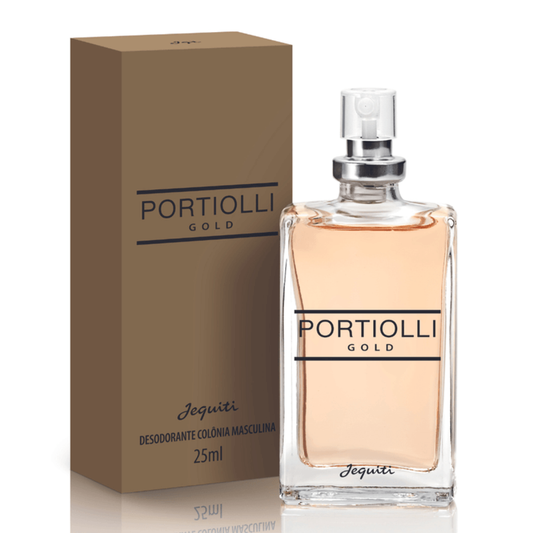 Portiolli Gold Colônia Desodorante Masculina 25 ml - Jequiti
