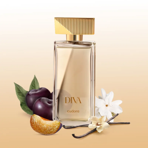 Diva Colônia Feminina Tradicional 100ml - Eudora