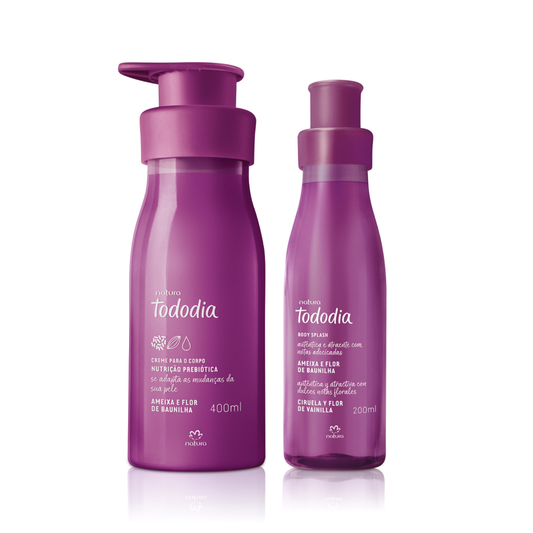 Kit Creme Nutritivo e Body Splash Tododia Ameixa e Flor de Baunilha - Natura