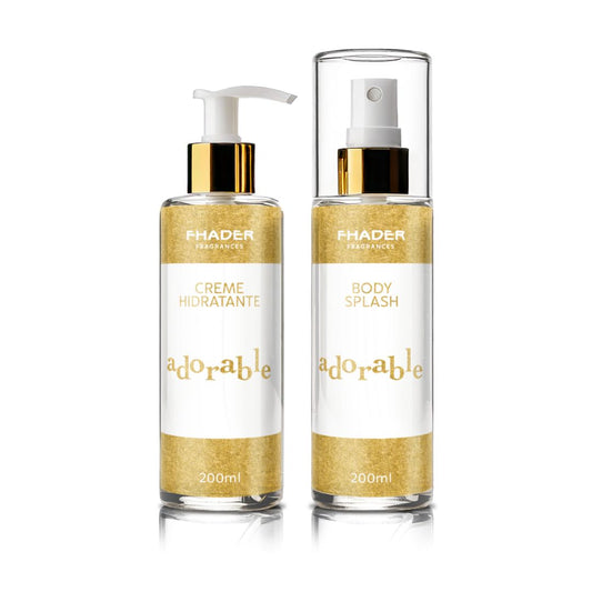 Combo Body Splash Fhader 200ml + Creme Hidratante Fhader 200ml Adorable