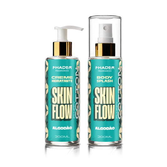Combo Body Splash Fhader 200ml + Creme Hidratante Fhader 200ml Algodão